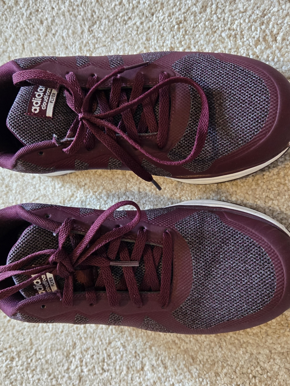 adidas Women's Maroon Cloadfoam Sneaker